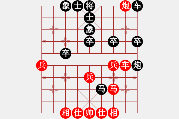 象棋棋譜圖片：2022年全國象棋男子團(tuán)體網(wǎng)絡(luò)挑戰(zhàn)賽[2]：廣東隊(duì)李禹 先負(fù) 京冀聯(lián)隊(duì)金波 - 步數(shù)：40 