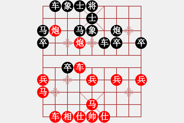 象棋棋譜圖片：葬心紅勝羅銀輝luo【仙人指路對(duì)飛象】 - 步數(shù)：30 