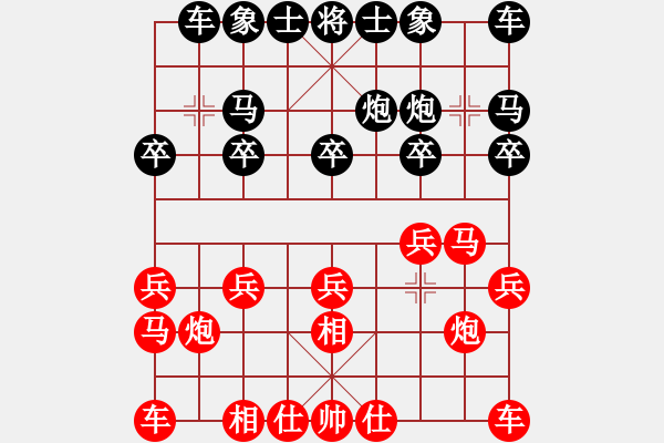 象棋棋譜圖片：莊玉庭     先勝 王曉華     - 步數(shù)：10 