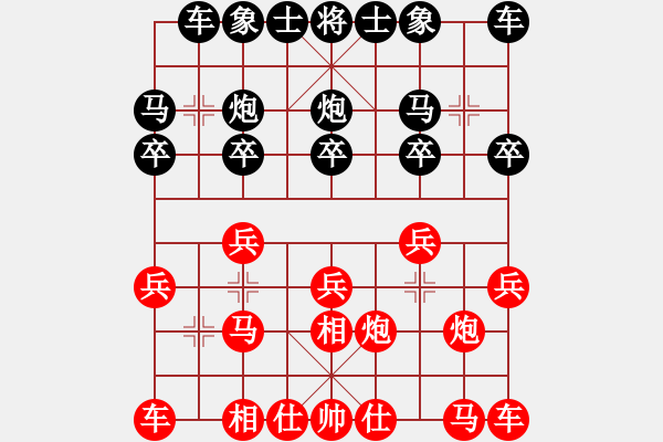 象棋棋譜圖片：2022.10.29.4y五分鐘后勝仙人指路對(duì)卒底炮紅過(guò)宮炮 - 步數(shù)：10 