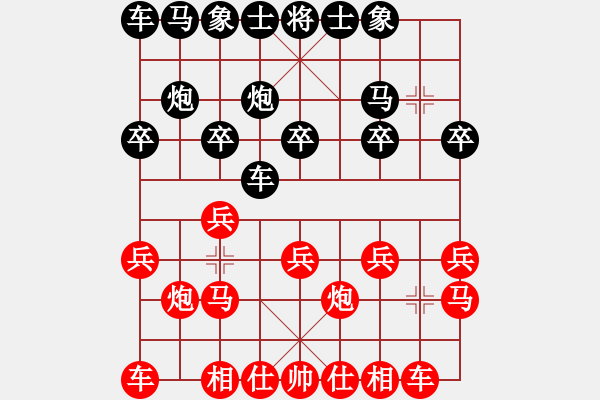 象棋棋譜圖片：葬心紅勝萬老漢1【仙人指路對士角炮或過宮炮】 - 步數(shù)：10 