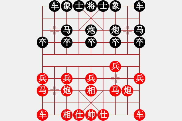 象棋棋譜圖片：[電子隊]鄭創(chuàng)雄[紅] -VS- 【七寶劍】粵林[黑] - 步數(shù)：10 