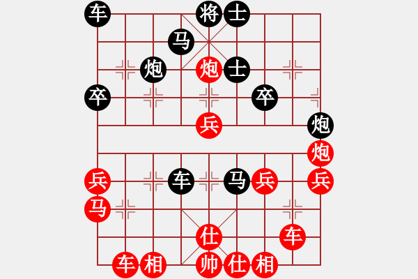 象棋棋譜圖片：仙人指路炮打中卒對卒底炮橫車分析 - 步數(shù)：42 