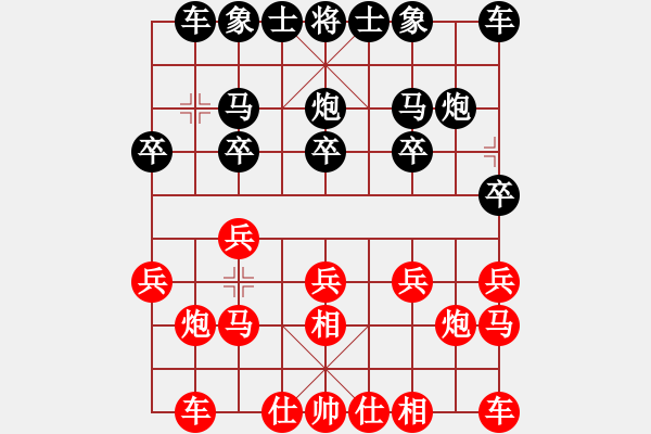 象棋棋譜圖片：放放[499074633] -VS- 橫才俊儒 - 步數(shù)：10 