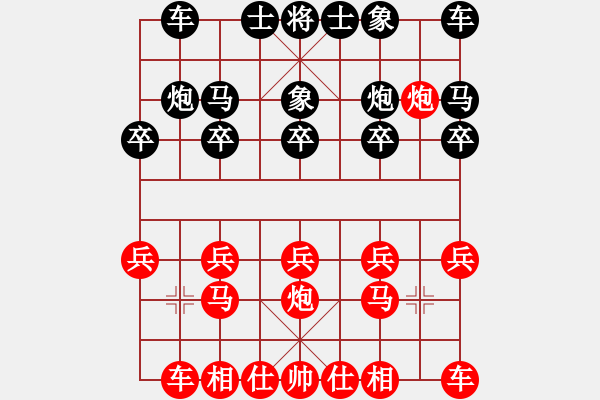 象棋棋譜圖片：馬二進三對炮8平7 - 步數(shù)：10 