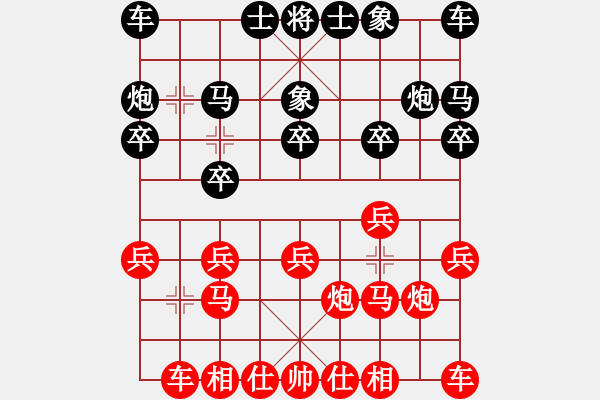 象棋棋譜圖片：東北人[2321363774] -VS- 日月行者[952107773] - 步數(shù)：10 