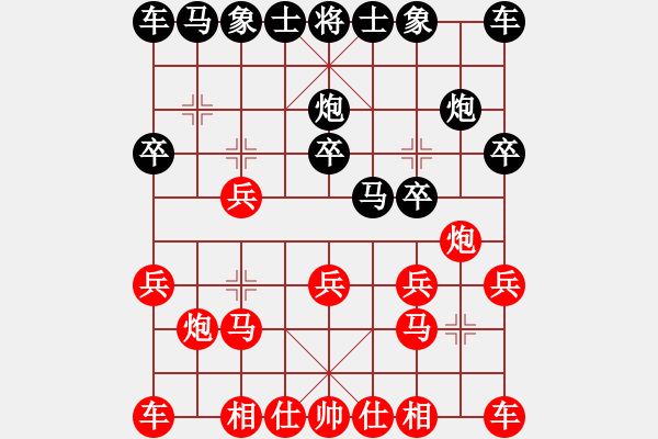 象棋棋譜圖片：博弈[1179789211] -VS- 甲骨文BMW[735893806] - 步數(shù)：10 