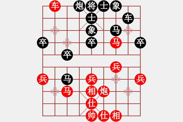 象棋棋譜圖片：教父(月將)-和-世家爭(zhēng)霸王(6段) - 步數(shù)：30 