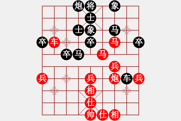 象棋棋譜圖片：教父(月將)-和-世家爭(zhēng)霸王(6段) - 步數(shù)：40 