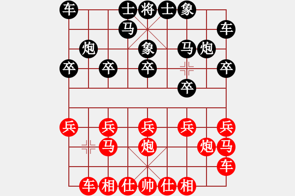 象棋棋譜圖片：牛大力[紅先負] -VS- 棋臭陳健纘[黑] - 步數(shù)：10 