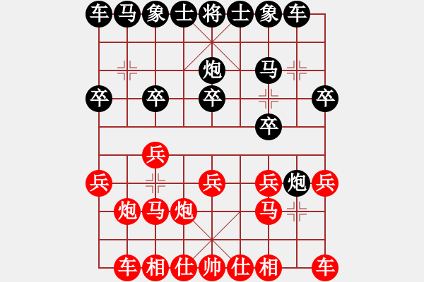 象棋棋譜圖片：橫掃千君(3段)-負(fù)-糊涂二世(5段) - 步數(shù)：10 