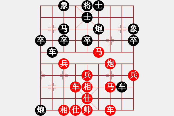 象棋棋譜圖片：橫掃千君(3段)-負(fù)-糊涂二世(5段) - 步數(shù)：40 