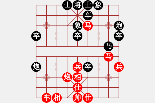 象棋棋譜圖片：2022.9.9.5五分鐘后負(fù)起雙馬局 - 步數(shù)：40 