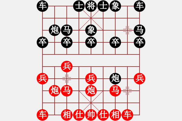 象棋棋譜圖片：中炮對(duì)單提馬(業(yè)三升業(yè)四評(píng)測(cè)對(duì)局)我先勝 - 步數(shù)：10 