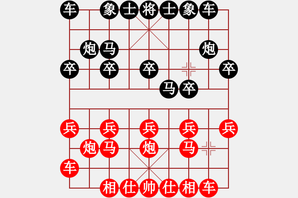 象棋棋譜圖片：王葉[76299832] -VS- 冰上有雪花[1017476797] - 步數(shù)：10 