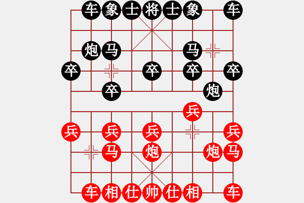 象棋棋譜圖片：灬滾ㄋ回憶℡[紅] -VS- 夢(mèng)群、夢(mèng)醒[黑] - 步數(shù)：10 