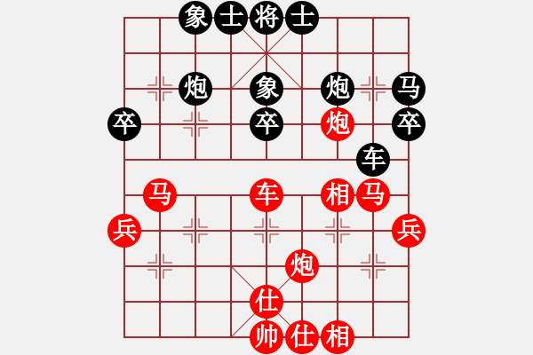 象棋棋譜圖片：大果凍也(9段)-和-動臦(8段) - 步數(shù)：40 