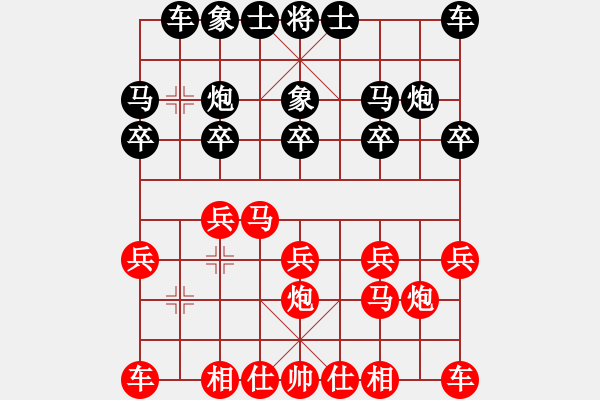 象棋棋谱图片：谢岿 先胜 窦超 - 步数：10 