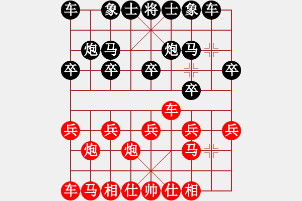 象棋棋谱图片：四季红大酒店杯第六轮李洪金先负郭炜 - 步数：10 