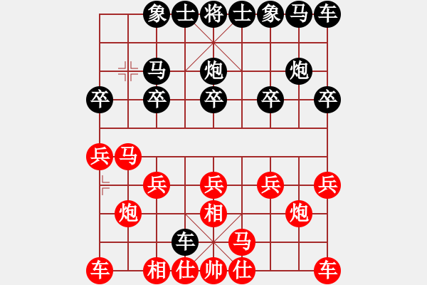 象棋棋譜圖片：┌℡牧野小超 [274647234] -VS- 橫才俊儒[292832991] - 步數(shù)：10 