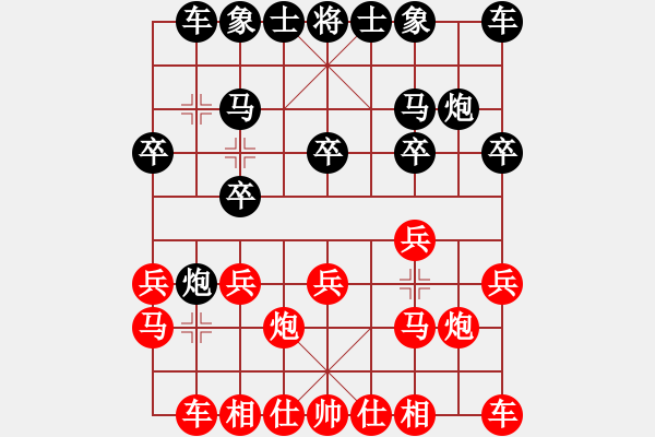 象棋棋譜圖片：yang[2397182235] -VS- 朦朦雨[1905266799] - 步數(shù)：10 