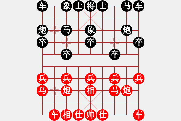 象棋棋譜圖片：許波       先勝 王玉才     - 步數(shù)：10 