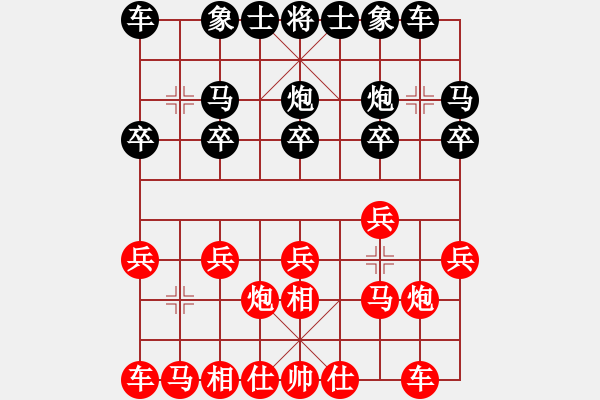 象棋棋譜圖片：周樺 先負(fù) 嚴(yán)勇 - 步數(shù)：10 