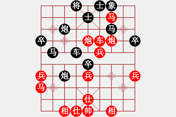 象棋棋譜圖片：2--09---鄭自忠 勝 萬(wàn)向東---炮8進(jìn)2---馬八進(jìn)九** - 步數(shù)：40 