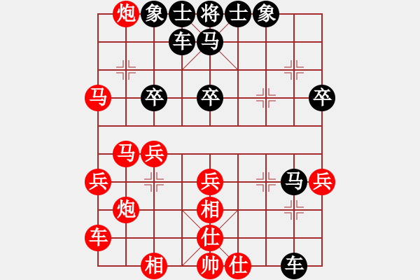 象棋棋譜圖片：2006年迪瀾杯弈天聯(lián)賽第三輪：小黑幫貳號(5r)-和-旭電主管(8級) - 步數(shù)：40 