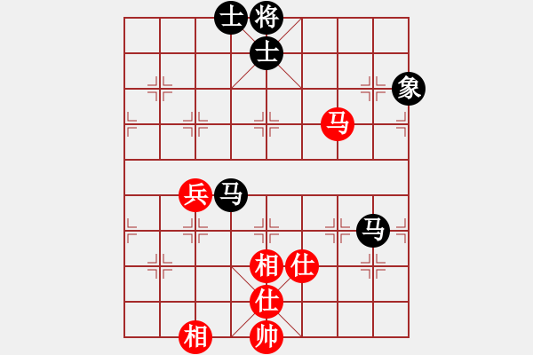 象棋棋譜圖片：小亮-和-QQ棋友(列手炮)-0039 - 步數(shù)：90 