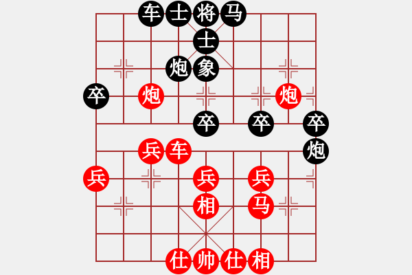 象棋棋譜圖片：《尋覓戰(zhàn)機(jī)，伺機(jī)反擊！》斷柄神經(jīng)刀【先負(fù)】寧波戚文卿(2015-3-12弈于大師網(wǎng)高級棋室) - 步數(shù)：40 