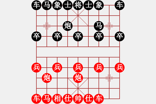 象棋棋譜圖片：Kong-rey應對鐵滑車 - 步數(shù)：10 