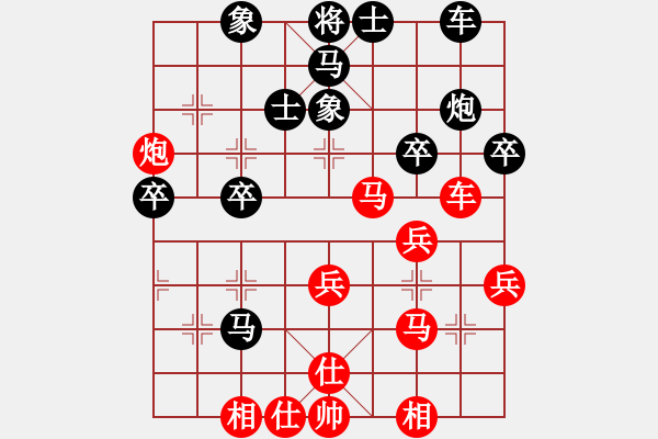 象棋棋譜圖片：1476局 A51- 仕角炮對(duì)進(jìn)左馬-小蟲引擎23層(先勝)天天Ai1-2 - 步數(shù)：40 