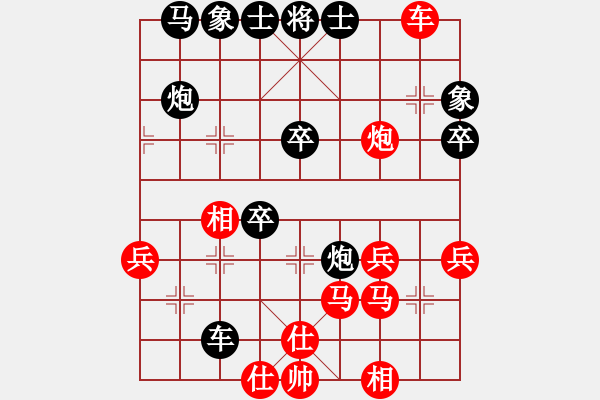 象棋棋譜圖片：xy3131413XY[紅] -VS- 象棋呂欽[黑] - 步數：40 