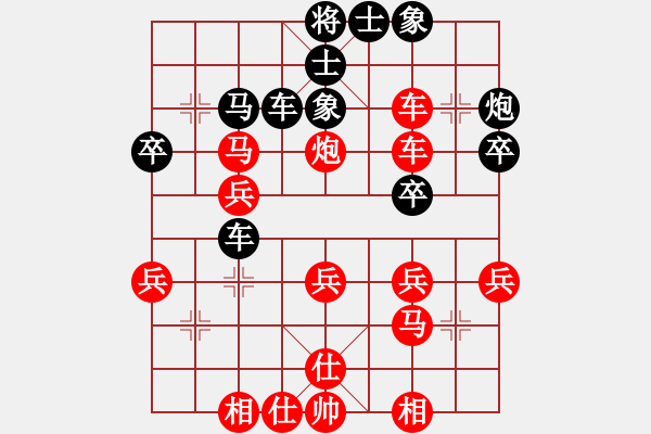 象棋棋譜圖片：◤∷君戰(zhàn)神武∷◥[-] 勝 游戲人間[812963956] - 步數(shù)：40 