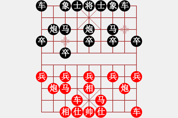 象棋棋譜圖片：左文靜 先勝 林嘉欣 - 步數(shù)：10 