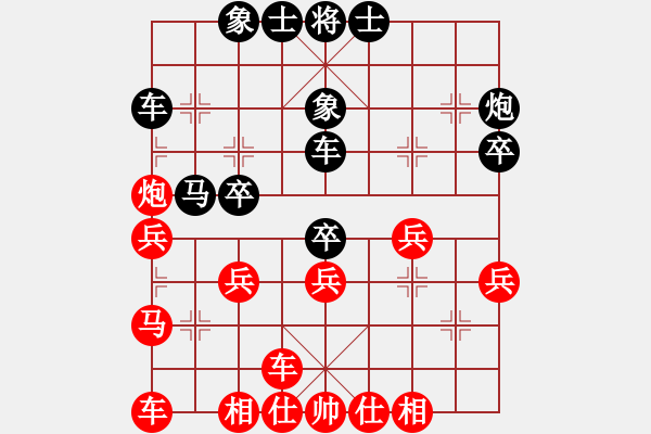 象棋棋譜圖片：雪擁蘭關(guān)(8段)-負(fù)-天津朋友(2段) - 步數(shù)：30 