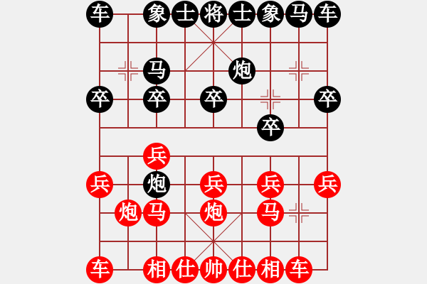 象棋棋譜圖片：酸甜苦辣[1095722740] -VS- 嘴角揚(yáng)揚(yáng)[50129759] - 步數(shù)：10 