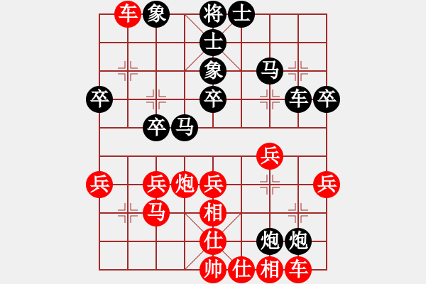 象棋棋譜圖片：品棋棋友[紅] -VS- 樂樂這孩紙[黑] - 步數(shù)：30 