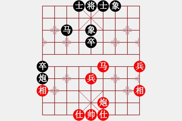 象棋棋譜圖片：cqbbjyla(8星)-和-象棋小年輕(電神) - 步數(shù)：60 