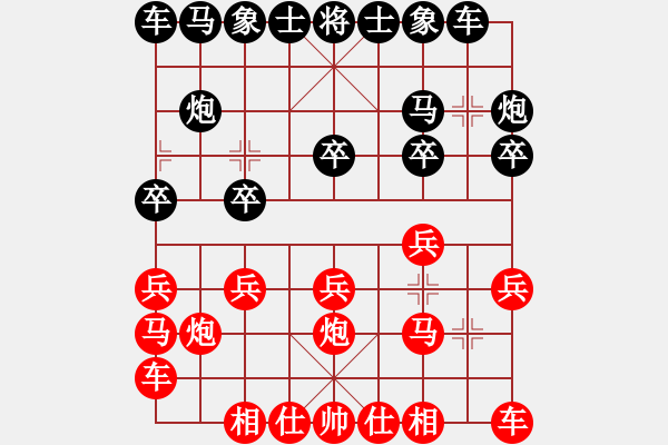 象棋棋譜圖片：紅九軍銀劍(天罡)-負(fù)-gzhhwh(天罡) - 步數(shù)：10 