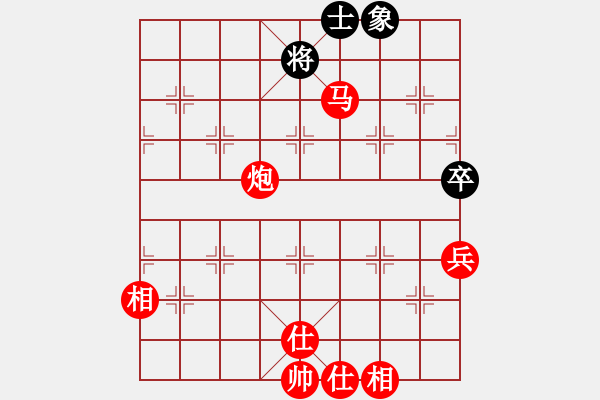 象棋棋譜圖片：中炮進(jìn)中兵盤頭馬對(duì)屏風(fēng)馬黑象位車（紅勝） - 步數(shù)：100 