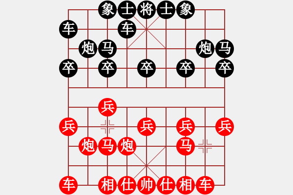 象棋棋譜圖片：天弈居士(4級)-勝-就是贏(1段) - 步數(shù)：10 