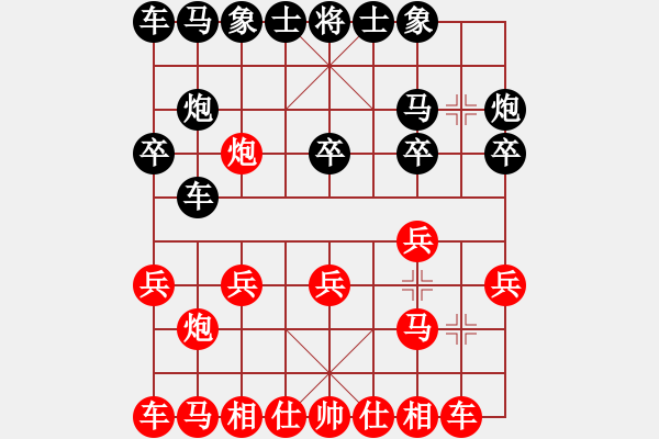 象棋棋譜圖片：2013大師網(wǎng)網(wǎng)名爭霸賽 十三步倒 先勝 haihao - 步數(shù)：10 