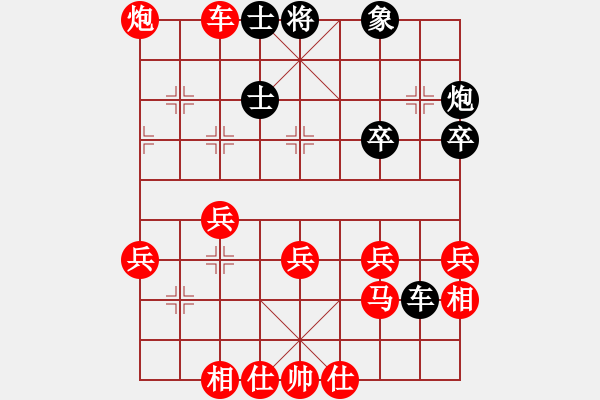 象棋棋譜圖片：中炮對(duì)反宮馬（我先勝Q(mào)Q校尉） - 步數(shù)：40 