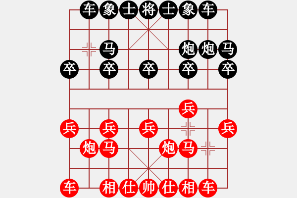 象棋棋譜圖片：測評 后手對士角炮 金鉤炮 - 步數(shù)：10 