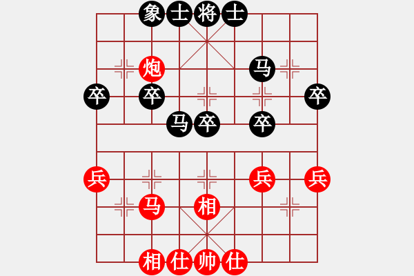 象棋棋譜圖片：評測 后手電腦分析 - 步數(shù)：40 