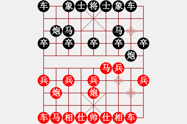 象棋棋谱图片：bbboy002（业7-2）先胜 李朋（业6-2） - 步数：10 