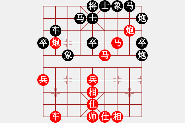 象棋棋譜圖片：中鐵五局黃明昌（勝）貴陽車輛廠王廣柱 - 步數：40 