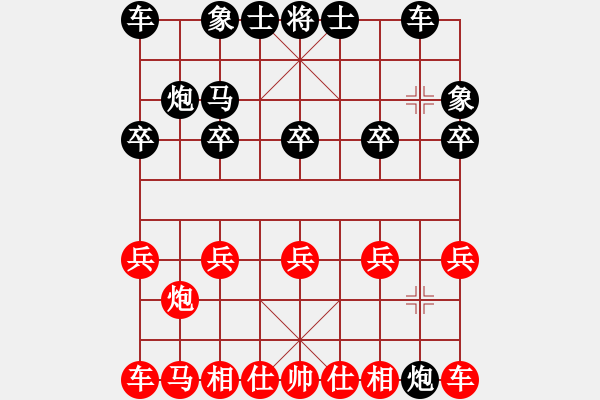 象棋棋譜圖片：象棋愛好者 VS 高級棋士 - 步數(shù)：10 